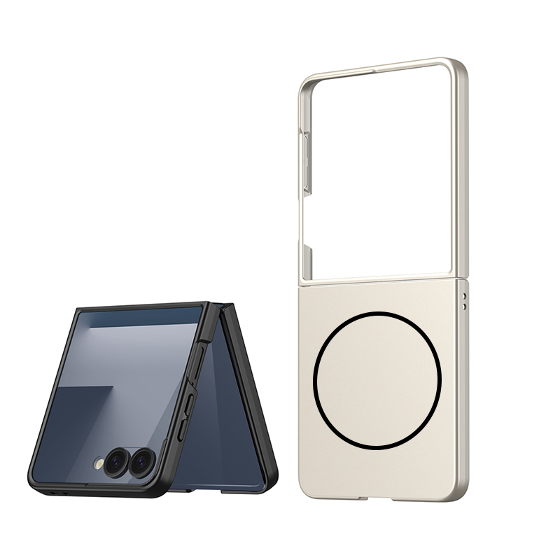 Samsung Galaxy Z Flip Uyumlu 7 Kılıf Wireless Şarj Özellikli Zore Kıpta M-safe Kapak - 4