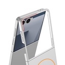 Samsung Galaxy Z Flip Uyumlu 7 Kılıf Wireless Şarj Özellikli Zore Kıpta M-safe Kapak - 6