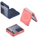 Samsung Galaxy Z Flip Uyumlu 7 Kılıf Wireless Şarj Özellikli Zore Kıpta M-safe Kapak - 14