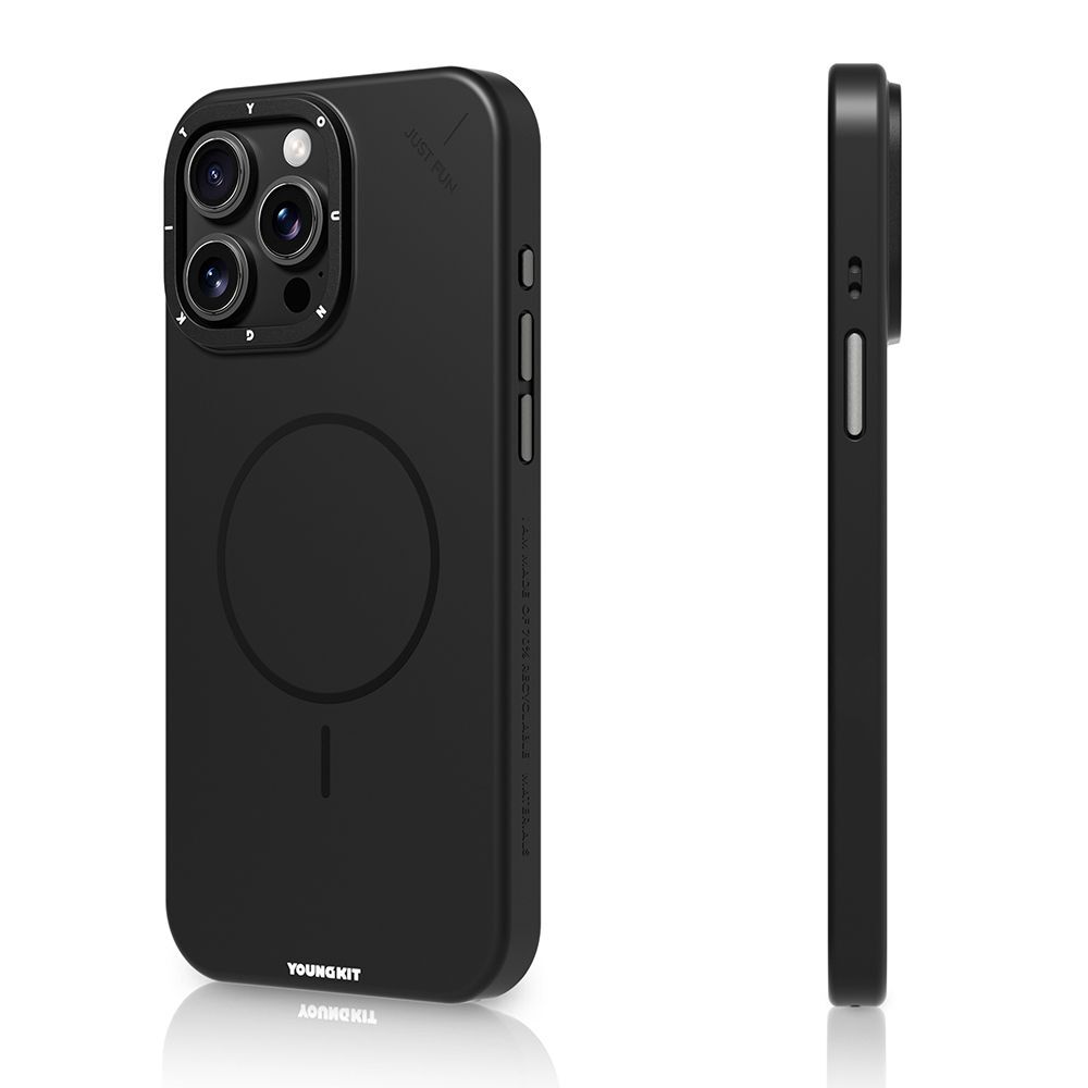 Apple iPhone 15 Pro Max Uyumlu Kılıf M-safe Şarj Özellikli Youngkit Dynamag Serisi Kapak - 2