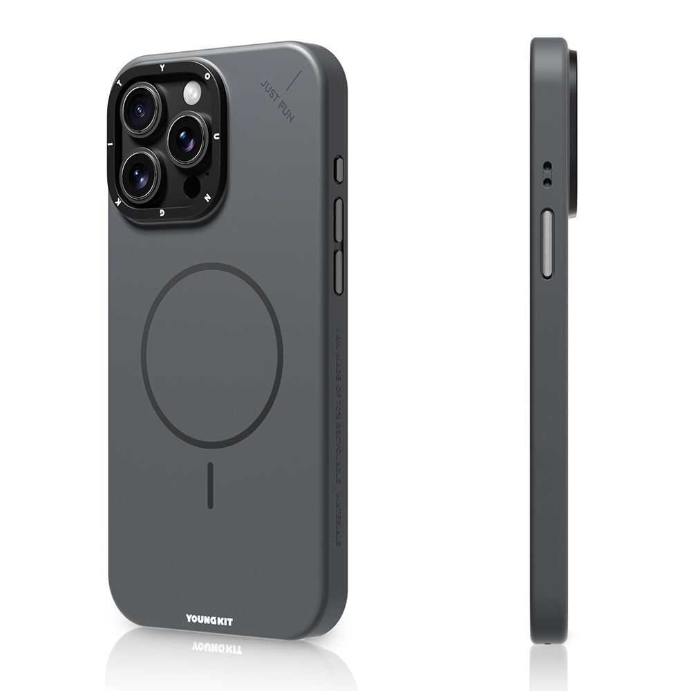 Apple iPhone 15 Pro Max Uyumlu Kılıf M-safe Şarj Özellikli Youngkit Dynamag Serisi Kapak - 3