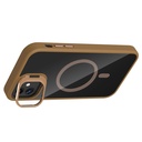 Apple iPhone 11 Uyumlu Kılıf Standlı ve Kamera Lens Hediyeli M-Safe Şarj Özellikli Zore Etro Kapak - 6