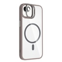 Apple iPhone 16E Uyumlu Kılıf Standlı ve Kamera Lens Hediyeli M-Safe Şarj Özellikli Zore Etro Kapak - 5