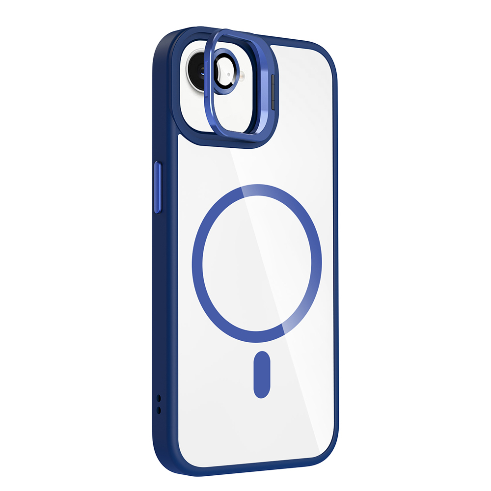 Apple iPhone 16E Uyumlu Kılıf Standlı ve Kamera Lens Hediyeli M-Safe Şarj Özellikli Zore Etro Kapak - 11