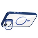 Apple iPhone 16E Uyumlu Kılıf Standlı ve Kamera Lens Hediyeli M-Safe Şarj Özellikli Zore Etro Kapak - 12