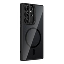 Samsung Galaxy S22 Ultra Uyumlu Kılıf Standlı ve Kamera Lens Hediyeli M-Safe Şarj Özellikli Zore Etro Kapak - 3