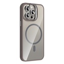 Apple iPhone 15 Pro Max Uyumlu Kılıf Standlı ve Kamera Lens Hediyeli M-Safe Şarj Özellikli Zore Etro Kapak - 6