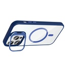 Apple iPhone 14 Pro Max Uyumlu Kılıf Standlı ve Kamera Lens Hediyeli M-Safe Şarj Özellikli Zore Etro Kapak - 4