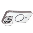 Apple iPhone 14 Pro Max Uyumlu Kılıf Standlı ve Kamera Lens Hediyeli M-Safe Şarj Özellikli Zore Etro Kapak - 6