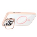 Apple iPhone 14 Pro Max Uyumlu Kılıf Standlı ve Kamera Lens Hediyeli M-Safe Şarj Özellikli Zore Etro Kapak - 12