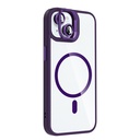 Apple iPhone 15 Uyumlu Kılıf Standlı ve Kamera Lens Hediyeli M-Safe Şarj Özellikli Zore Etro Kapak - 1