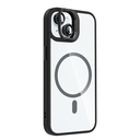 Apple iPhone 15 Uyumlu Kılıf Standlı ve Kamera Lens Hediyeli M-Safe Şarj Özellikli Zore Etro Kapak - 3