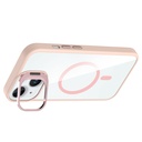 Apple iPhone 15 Uyumlu Kılıf Standlı ve Kamera Lens Hediyeli M-Safe Şarj Özellikli Zore Etro Kapak - 6