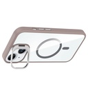 Apple iPhone 15 Uyumlu Kılıf Standlı ve Kamera Lens Hediyeli M-Safe Şarj Özellikli Zore Etro Kapak - 8