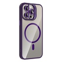 Apple iPhone 15 Pro Uyumlu Kılıf Standlı ve Kamera Lens Hediyeli M-Safe Şarj Özellikli Zore Etro Kapak - 1