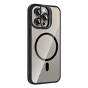 Apple iPhone 15 Pro Uyumlu Kılıf Standlı ve Kamera Lens Hediyeli M-Safe Şarj Özellikli Zore Etro Kapak - 5