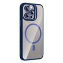 Apple iPhone 15 Pro Uyumlu Kılıf Standlı ve Kamera Lens Hediyeli M-Safe Şarj Özellikli Zore Etro Kapak - 11