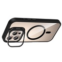 Apple iPhone 16 Pro Uyumlu Kılıf Standlı ve Kamera Lens Hediyeli M-Safe Şarj Özellikli Zore Etro Kapak - 2