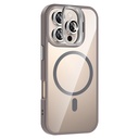 Apple iPhone 16 Pro Max Uyumlu Kılıf Standlı ve Kamera Lens Hediyeli M-Safe Şarj Özellikli Zore Etro Kapak - 9