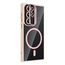 Samsung Galaxy S23 Ultra Uyumlu Kılıf Standlı ve Kamera Lens Hediyeli M-Safe Şarj Özellikli Zore Etro Kapak - 11