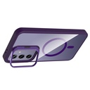 Samsung Galaxy S24 Plus Uyumlu Kılıf Standlı ve Kamera Lens Hediyeli M-Safe Şarj Özellikli Zore Etro Kapak - 4