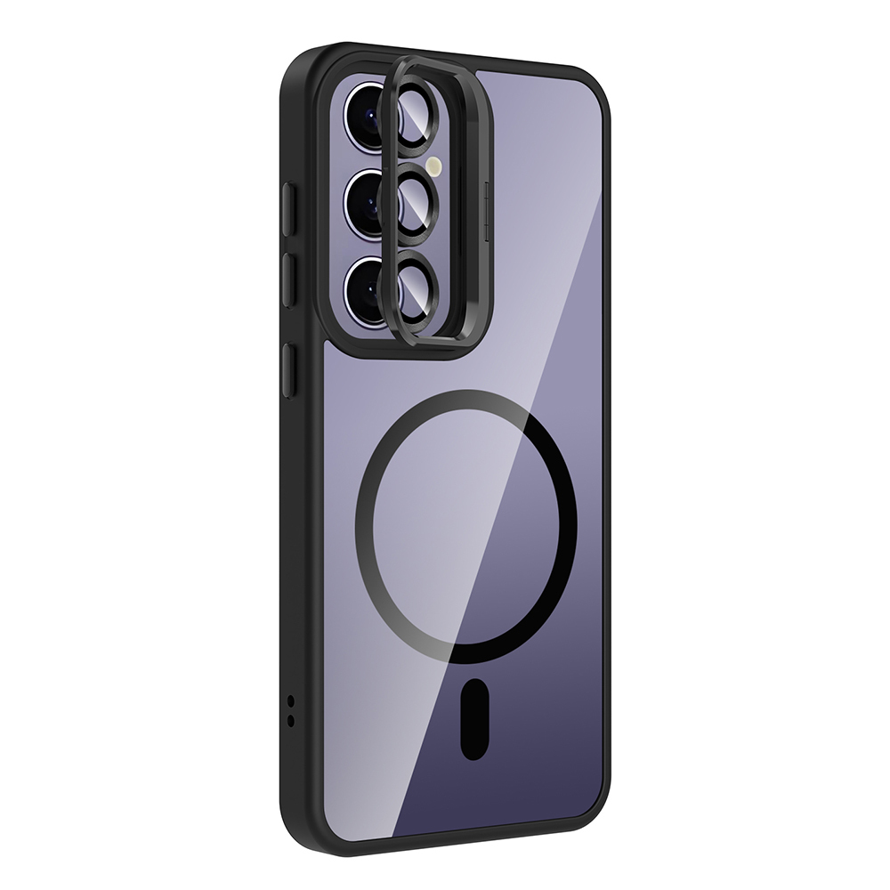 Samsung Galaxy S24 Plus Uyumlu Kılıf Standlı ve Kamera Lens Hediyeli M-Safe Şarj Özellikli Zore Etro Kapak - 5