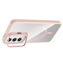 Samsung Galaxy S24 Uyumlu Kılıf Standlı ve Kamera Lens Hediyeli M-Safe Şarj Özellikli Zore Etro Kapak - 10