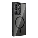 Samsung Galaxy S24 Ultra Uyumlu Kılıf Standlı ve Kamera Lens Hediyeli M-Safe Şarj Özellikli Zore Etro Kapak - 5