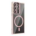 Samsung Galaxy S24 Ultra Uyumlu Kılıf Standlı ve Kamera Lens Hediyeli M-Safe Şarj Özellikli Zore Etro Kapak - 9