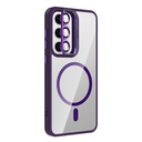 Samsung Galaxy S25 Uyumlu Kılıf Standlı ve Kamera Lens Hediyeli M-Safe Şarj Özellikli Zore Etro Kapak - 1