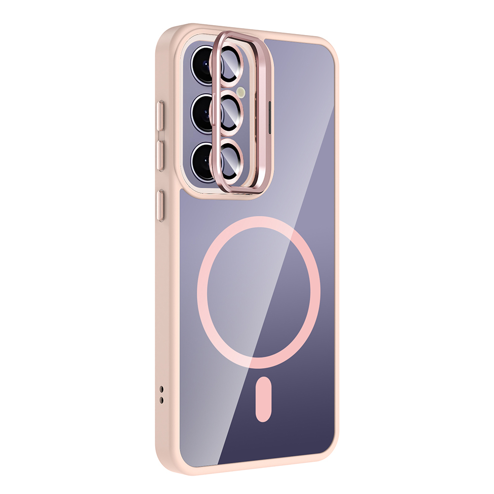 Samsung Galaxy S25 Plus Uyumlu Kılıf Standlı ve Kamera Lens Hediyeli M-Safe Şarj Özellikli Zore Etro Kapak - 5