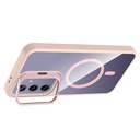 Samsung Galaxy S25 Plus Uyumlu Kılıf Standlı ve Kamera Lens Hediyeli M-Safe Şarj Özellikli Zore Etro Kapak - 6