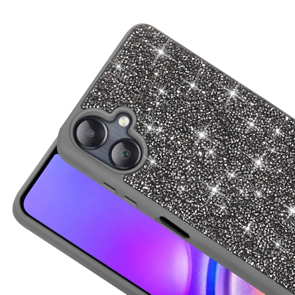 Samsung Galaxy A06 Uyumlu Kılıf Parlak Taşlı Tasarım Zore Pırlanta Kapak - 8