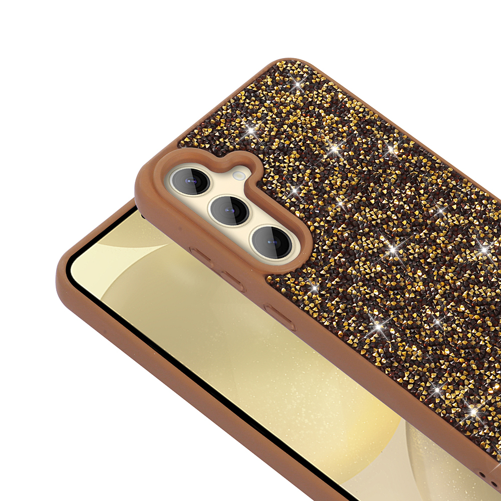 Samsung Galaxy S25 Uyumlu Kılıf Parlak Taşlı Tasarım Zore Pırlanta Kapak - 11