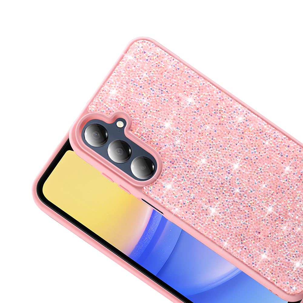 Samsung Galaxy A16 Uyumlu Kılıf Parlak Taşlı Tasarım Zore Pırlanta Kapak - 6