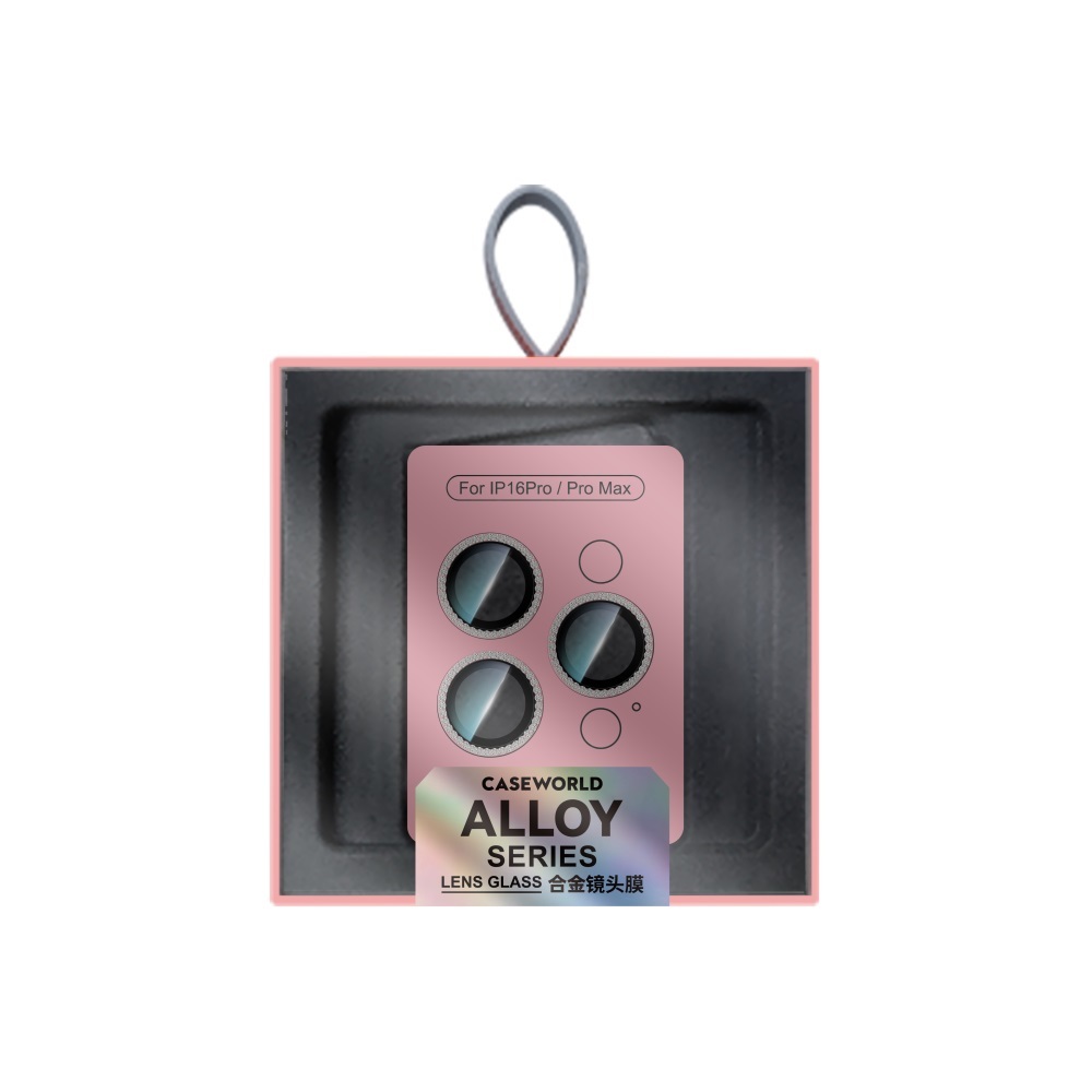 Apple iPhone 16 Pro Uyumlu CaseWorld Alloy Sparkling Diamond Serisi Taşlı Lens Koruyucu - 4