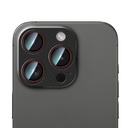 Apple iPhone 16 Pro Uyumlu CaseWorld Karbon Fiber Serisi Anti Reflective Ultra Clear Full Kamera Lens Koruyucu - 1