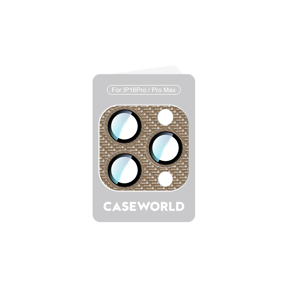 Apple iPhone 16 Pro Uyumlu CaseWorld Karbon Fiber Serisi Anti Reflective Ultra Clear Full Kamera Lens Koruyucu - 4