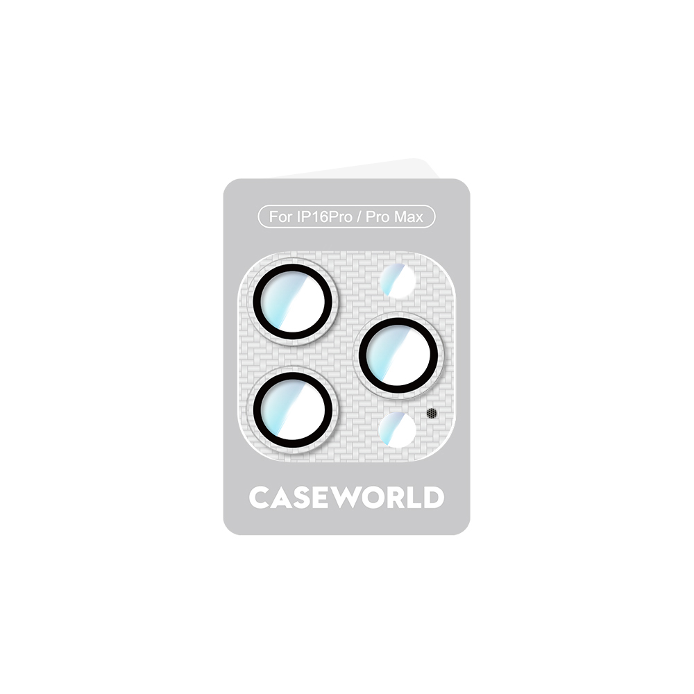 Apple iPhone 16 Pro Max Uyumlu CaseWorld Karbon Fiber Serisi Anti Reflective Ultra Clear Full Kamera Lens Koruyucu - 3