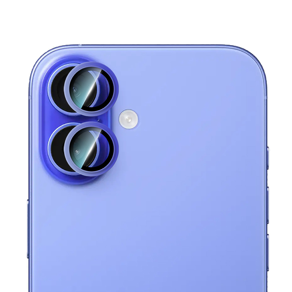 Apple iPhone 16 Uyumlu CaseWorld Alloy Two-Color Serisi Lens Koruyucu - 2