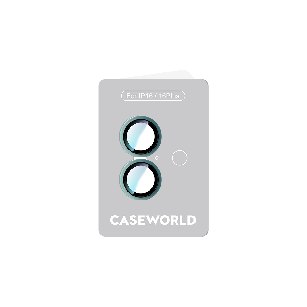 Apple iPhone 16 Uyumlu CaseWorld Alloy Two-Color Serisi Lens Koruyucu - 18