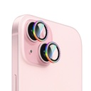 Apple iPhone 15 Uyumlu CaseWorld Alloy Sparkling Diamond Serisi Taşlı Lens Koruyucu - 2