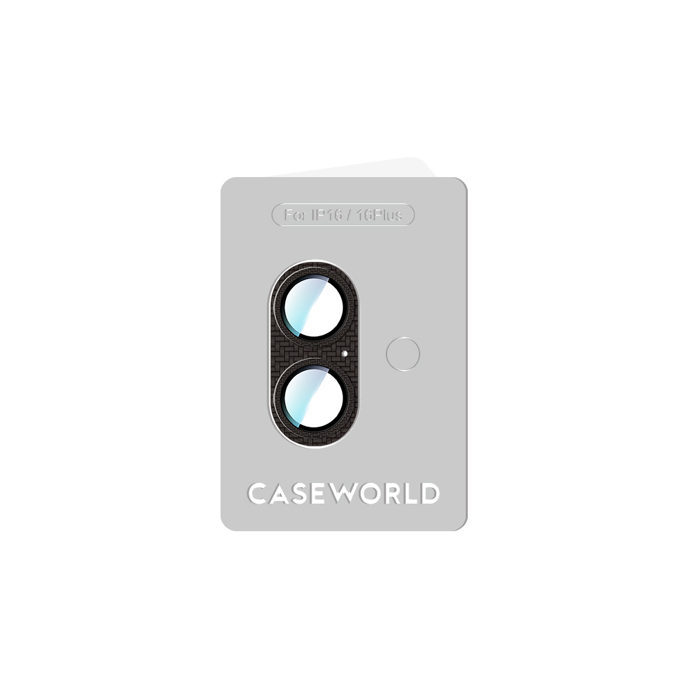Apple iPhone 16 Plus Uyumlu CaseWorld Karbon Fiber Serisi Anti Reflective Ultra Clear Full Kamera Lens Koruyucu - 4