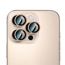 Apple iPhone 16 Pro Max Uyumlu CaseWorld Alloy Two-Color Serisi Lens Koruyucu - 4