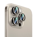 Apple iPhone 16 Pro Max Uyumlu CaseWorld Alloy Two-Color Serisi Lens Koruyucu - 6