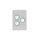 Apple iPhone 16 Pro Max Uyumlu CaseWorld Alloy Two-Color Serisi Lens Koruyucu - 16