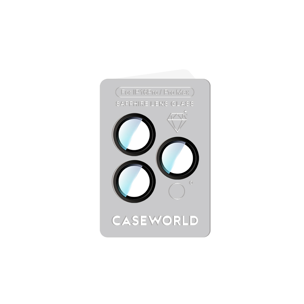 Apple iPhone 16 Pro Uyumlu CaseWorld Sapphire Serisi Anti Reflective Lens Koruyucu - 11