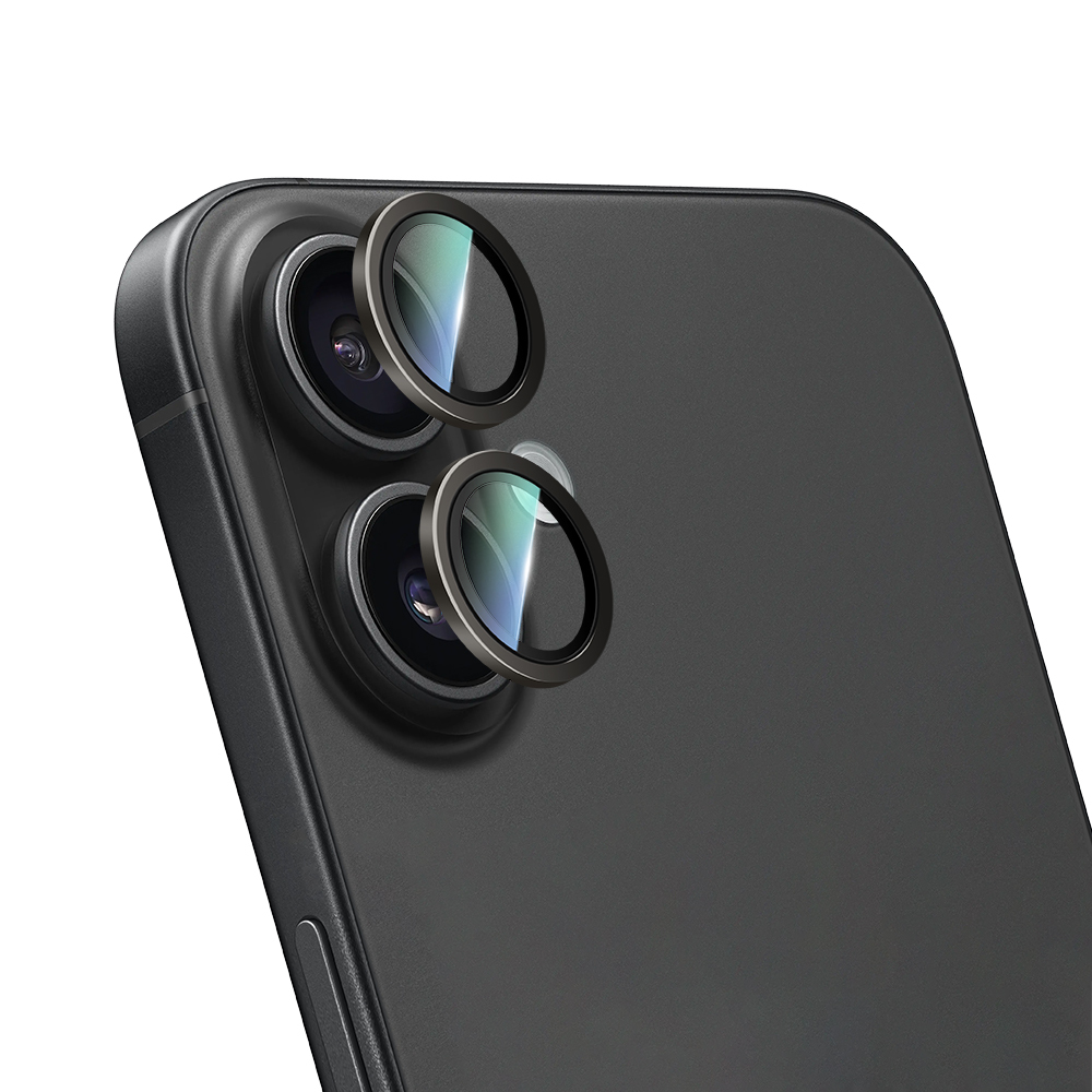 Apple iPhone 16 Uyumlu CaseWorld Alloy Serisi Oleofobik Anti Reflective Kamera Lens Koruyucu - 12