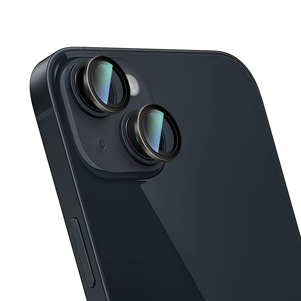 Apple iPhone 14 Plus Uyumlu CaseWorld Alloy Serisi Oleofobik Anti Reflective Kamera Lens Koruyucu - 5