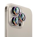 Apple iPhone 15 Pro Uyumlu CaseWorld Alloy Sparkling Diamond Serisi Taşlı Lens Koruyucu - 7